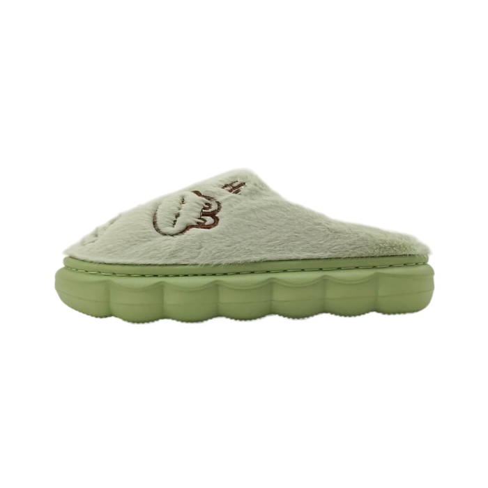Papuci de casa veseli L672verde [7]