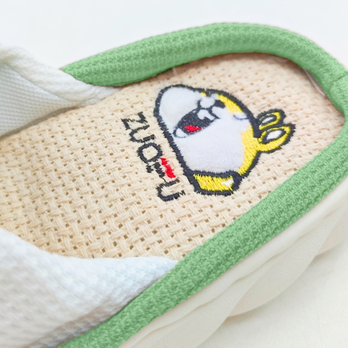 Papuci de casa veseli, model Iepuras P2076verde [10]