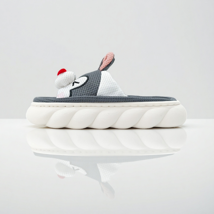 Papuci de casa veseli, model Iepuras P2076gri [3]