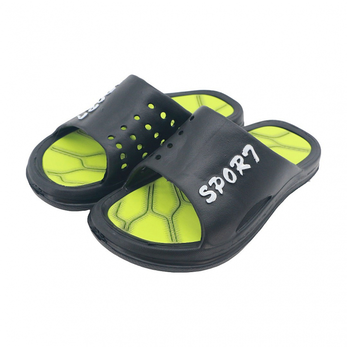 Papuci B60negru/verde [4]