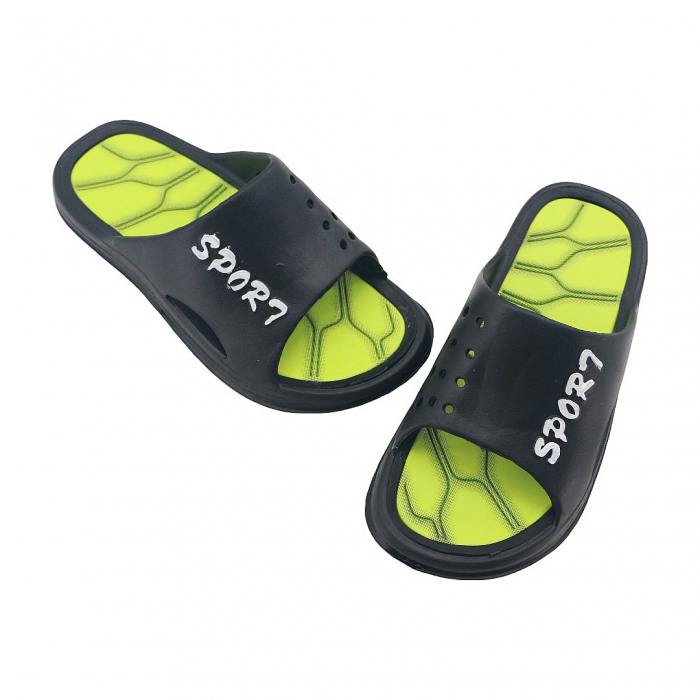 Papuci B60negru/verde [3]