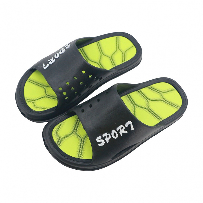Papuci B60negru/verde [1]