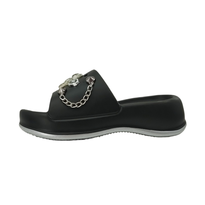 Papuci veseli cu platforma NUO-99-1negru [4]