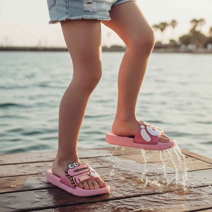 Papuci veseli F107.F108roz [5]