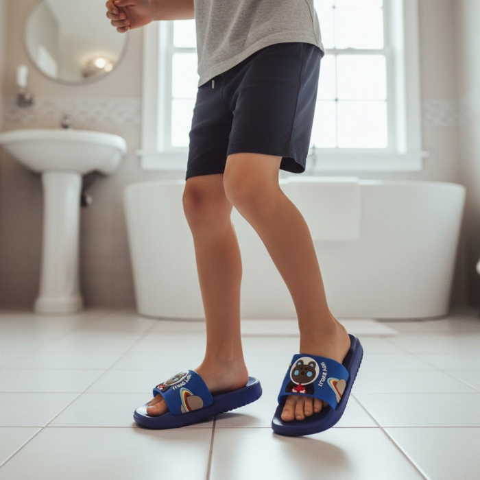 Papuci veseli F118.F119albastru [7]
