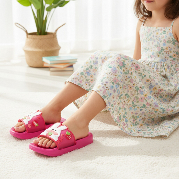 Papuci veseli F120fucsia [8]