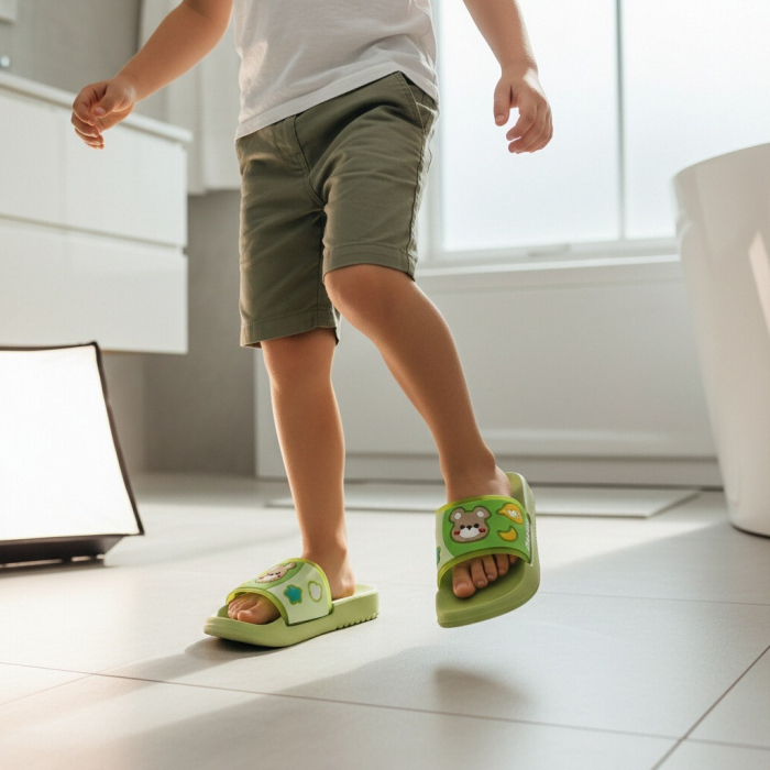 Papuci veseli F101verde [6]