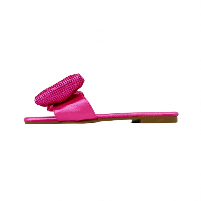 Papuci cu funda decorativa F21fucsia [2]