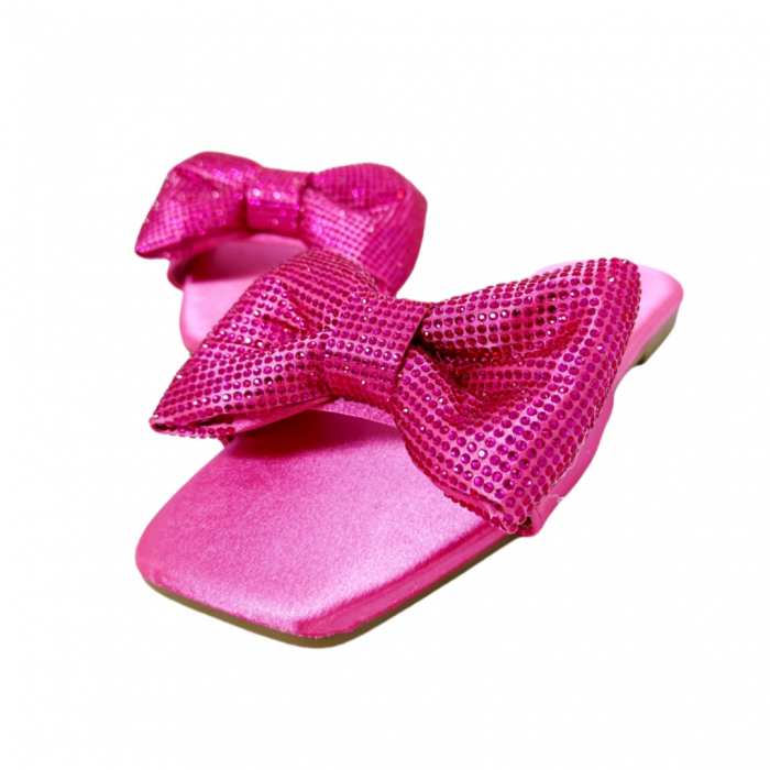 Papuci cu funda decorativa F21fucsia [13]