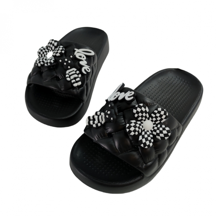 Papuci veseli H07-1negru [1]