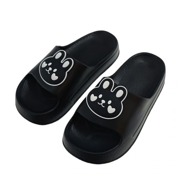 Papuci veseli H06-3negru [6]