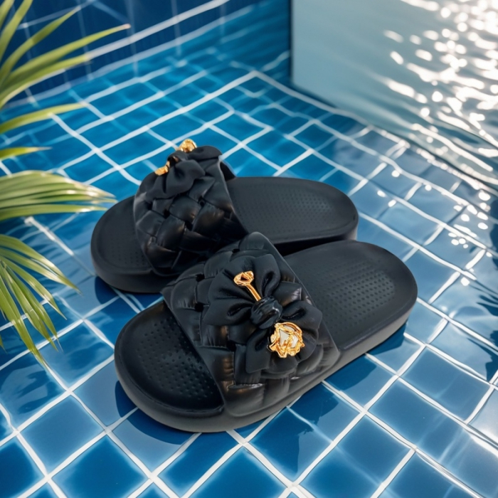 Papuci veseli H07-6negru [3]