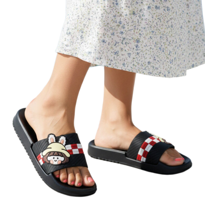 Papuci veseli H737negru [2]