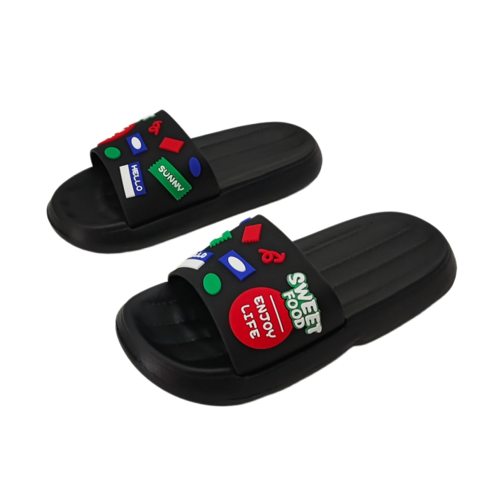 Papuci veseli H726negru [3]