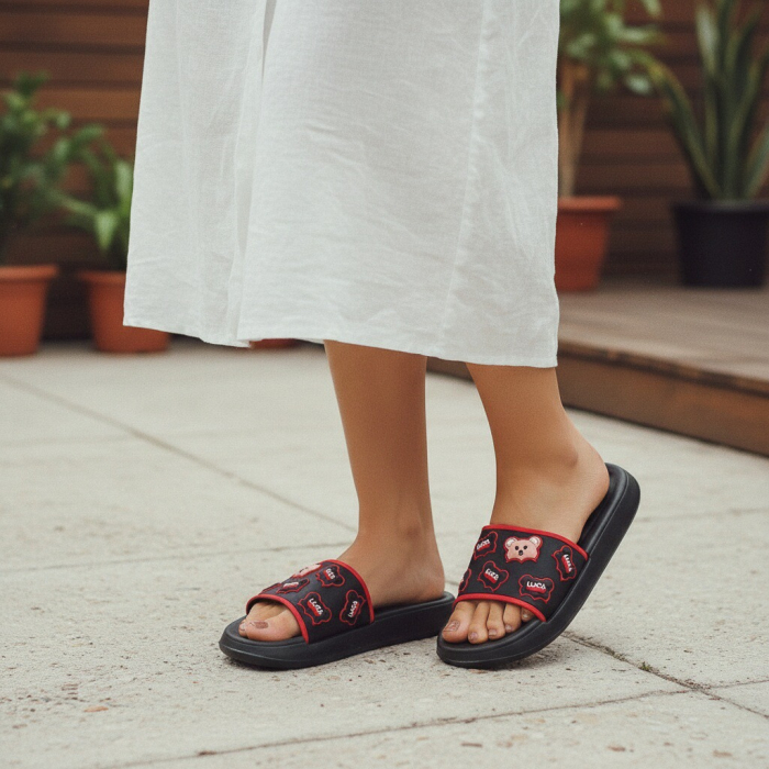 Papuci veseli H725negru [6]