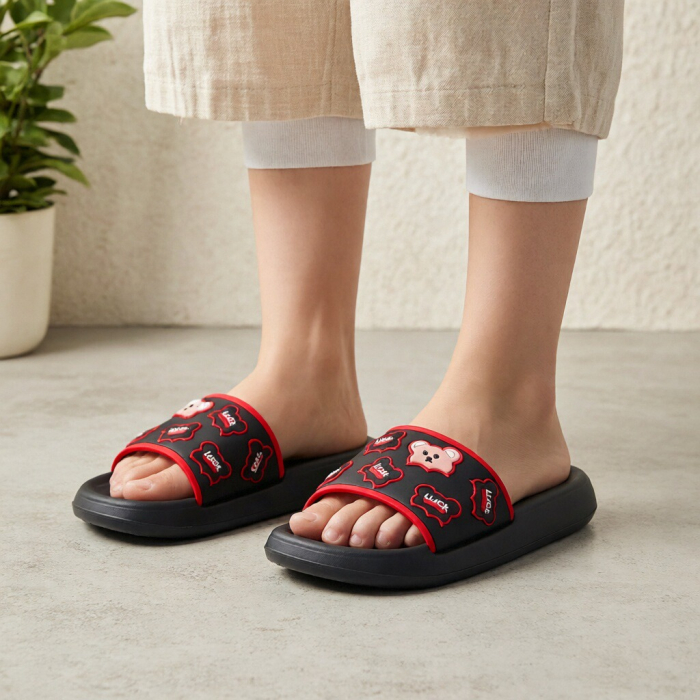 Papuci veseli H725negru [8]