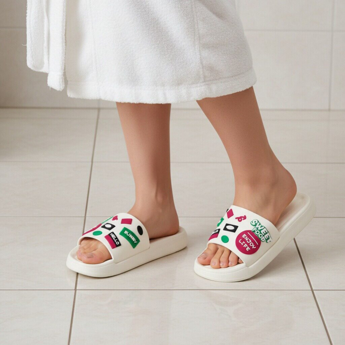 Papuci veseli H726alb [7]