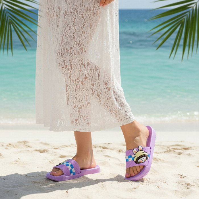 Papuci veseli H737mov [7]