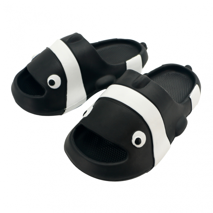Papuci veseli in forma de pestisor NUO-331negru [5]