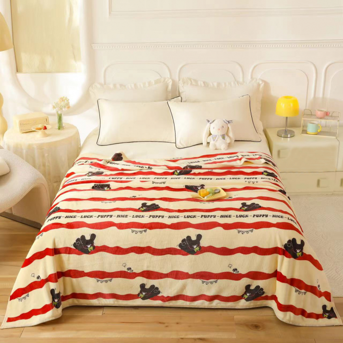 Patura cocolino pufoasa pentru pat dublu, design minimalist HX-2 [1]