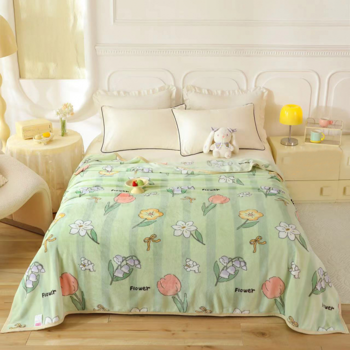 Patura cocolino pufoasa pentru pat dublu, design minimalist HX-3 [1]