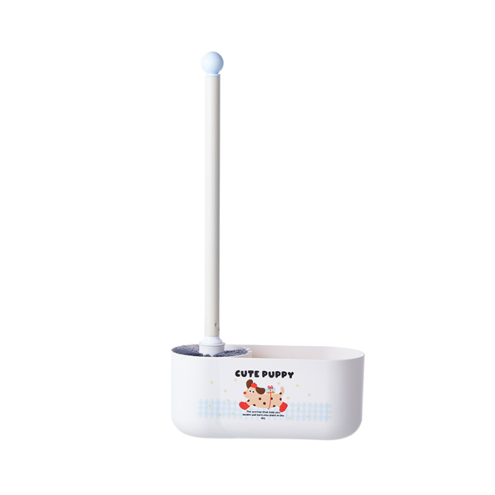Perie toaleta cu suport si spatiu depozitare integrat SHYE-7038albastru [6]