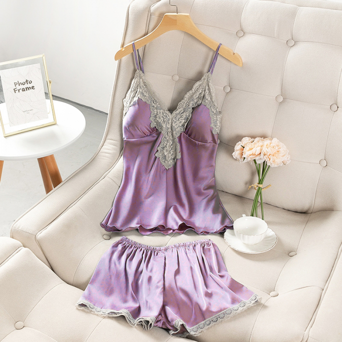 Pijama din satin S-411 [6]