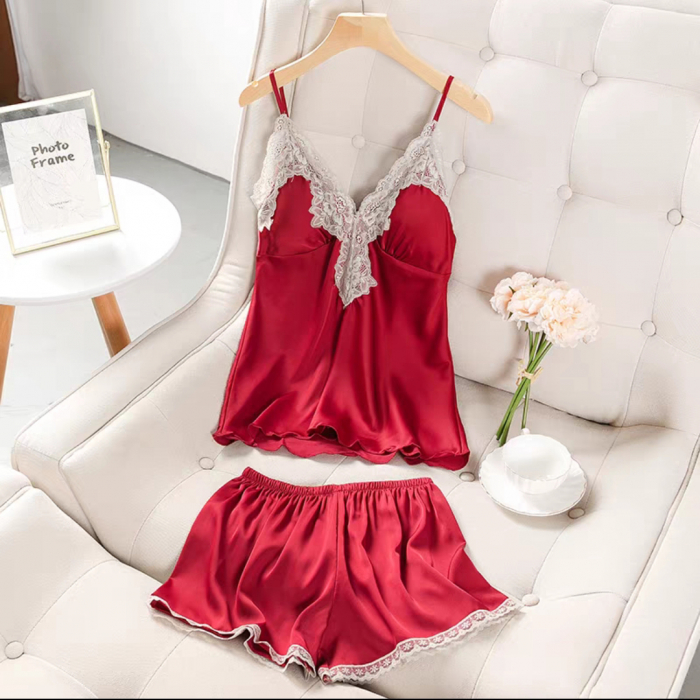 Pijama din satin S-411 [2]