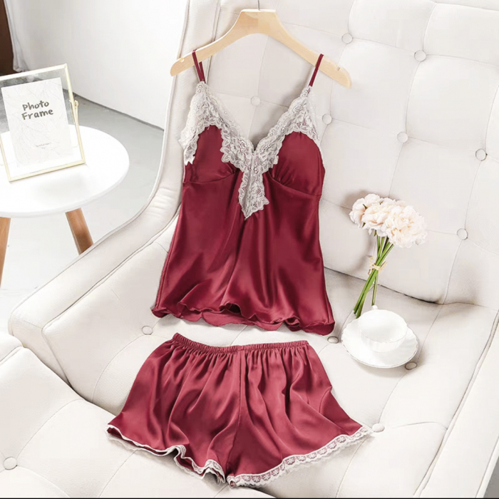 Pijama din satin S-411 [3]