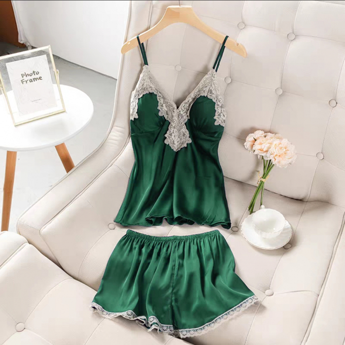 Pijama din satin S-411 [5]