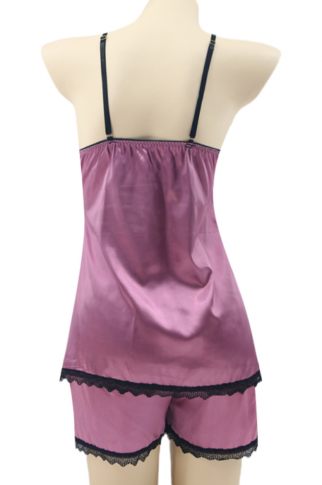 Pijama din satin S-413mov [2]