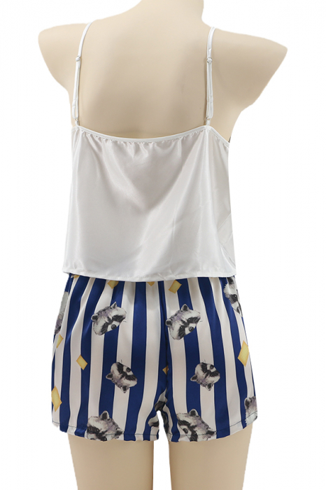 Set pijama doua piese, maiou si pantaloni scurti TY-SD212albastru [2]