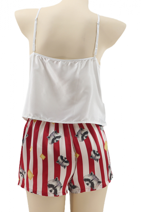 Set pijama doua piese, maiou si pantaloni scurti TY-SD212visiniu [2]