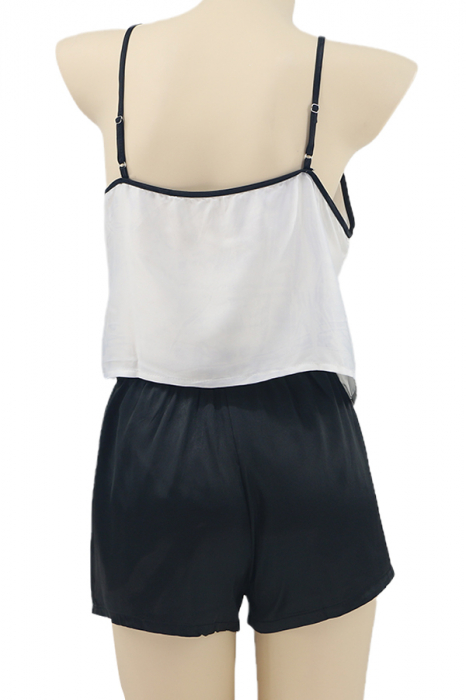 Set pijama doua piese, maiou si pantaloni scurti TY-SD321negru [2]