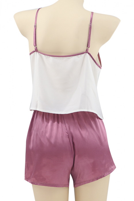 Set pijama doua piese, maiou si pantaloni scurti TY-SD321mov [2]