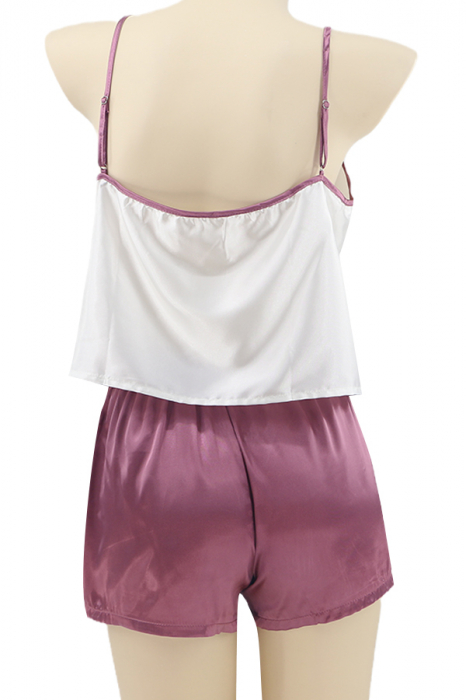 Set pijama doua piese, maiou si pantaloni scurti TY-SD322mov [2]
