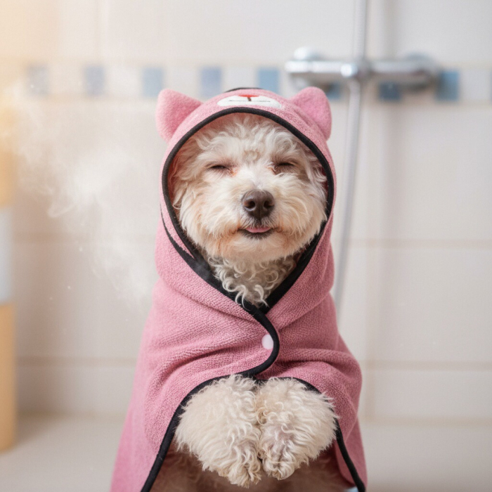 Prosop moale pentru uscare, super-absorbant MDL-2421roz [3]