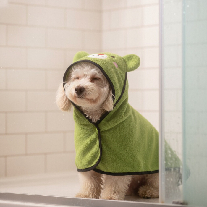 Prosop moale pentru uscare, super-absorbant MDL-2421verde [4]