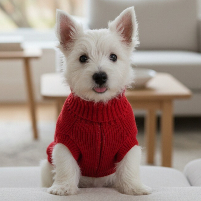 Pulover tricotat XINA2207rosu [4]