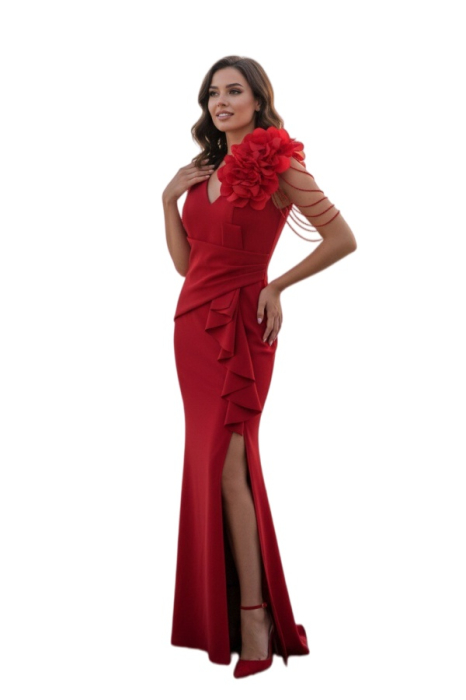 Rochie de seara SU-2rosu [2]