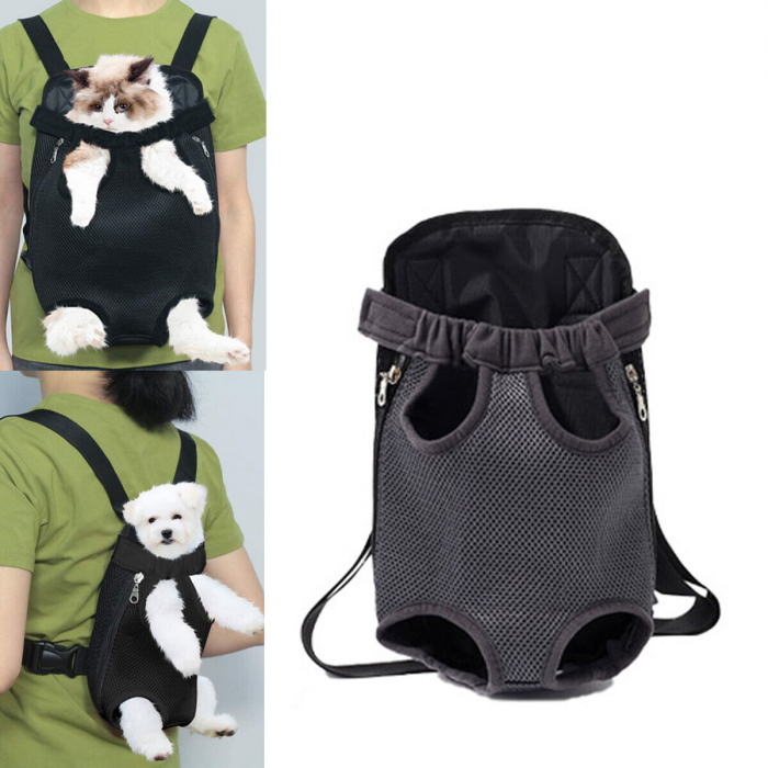 Rucsac tip marsupiu pentru caini/pisici MDL-29negru [2]