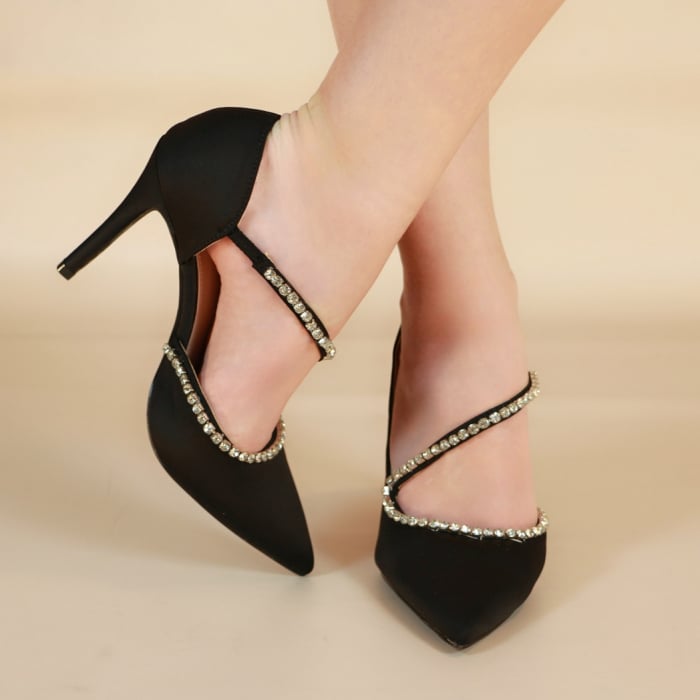 Pantofi eleganti cu toc stiletto 138negru [4]
