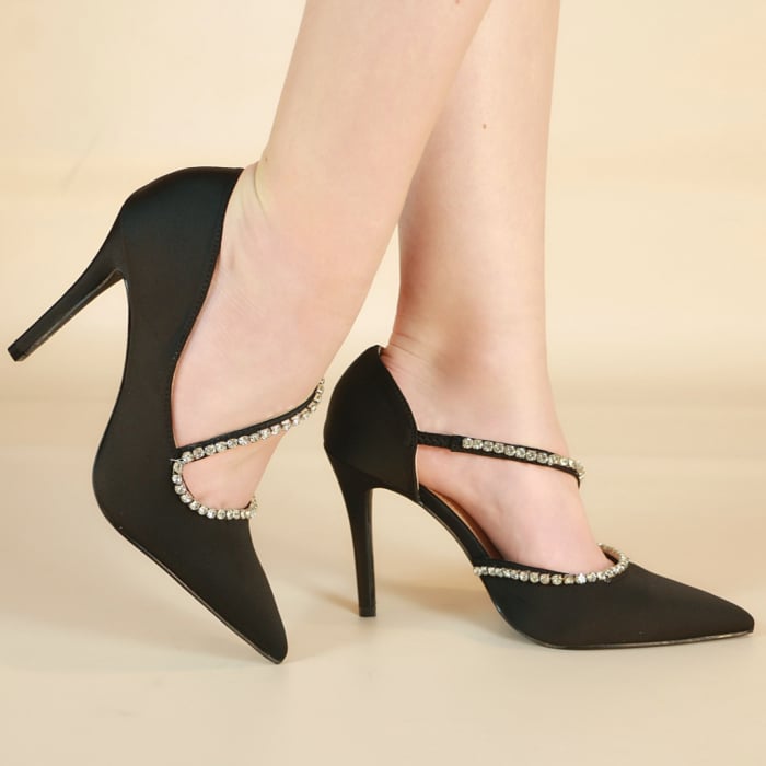 Pantofi eleganti cu toc stiletto 138negru [6]