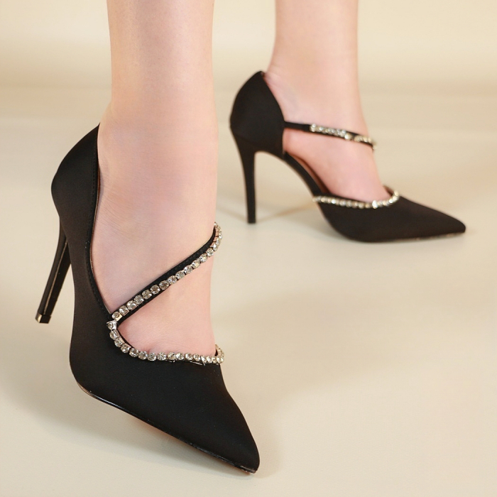 Pantofi eleganti cu toc stiletto 138negru [2]