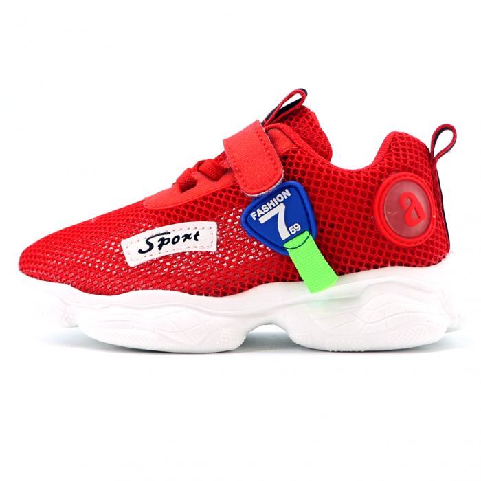 Pantofi sport cu plasa NC107rosu [3]