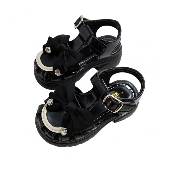 Sandale cu aplicatii decorative XA-2523negru [10]