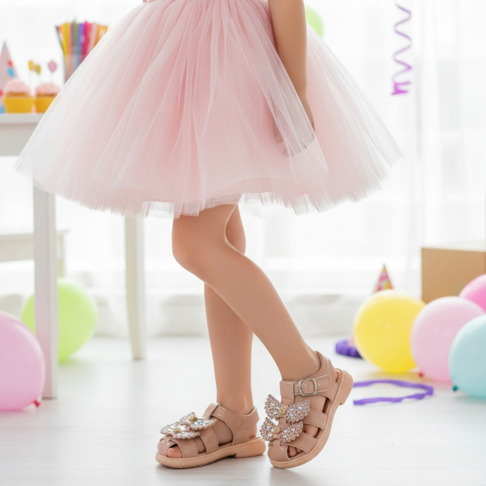 Sandale cu aplicatii decorative XA-2532roz [4]