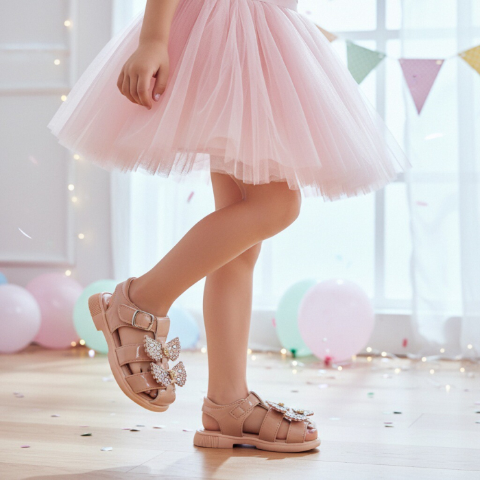 Sandale cu aplicatii decorative XA-2532roz [5]