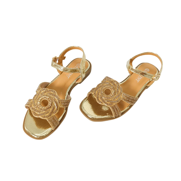 Sandale cu detalii sclipitoare X24-1165auriu [19]