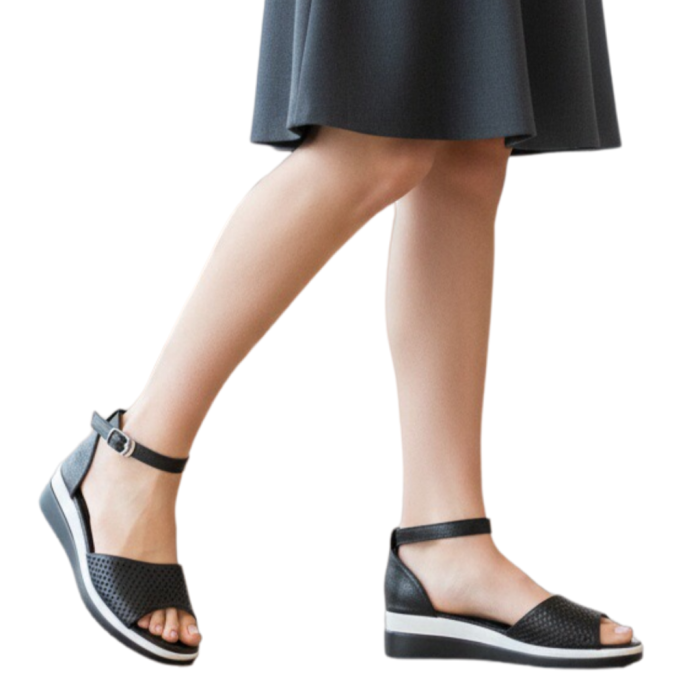 Sandale cu platforma A-08negru [2]